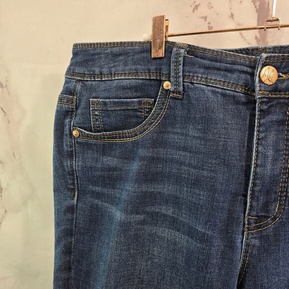 Seven Melissa Mccarthy Jeans Womens 18W Crop Denim Dark Wash Mid Rise - Picture 2 of 12
